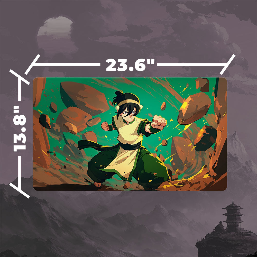 Toph Beifong Playmat (Borderless) | Magic the Gathering Playmat