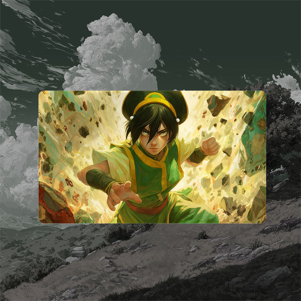 Toph Earthbender Playmat (Borderless) | Magic the Gathering Playmat