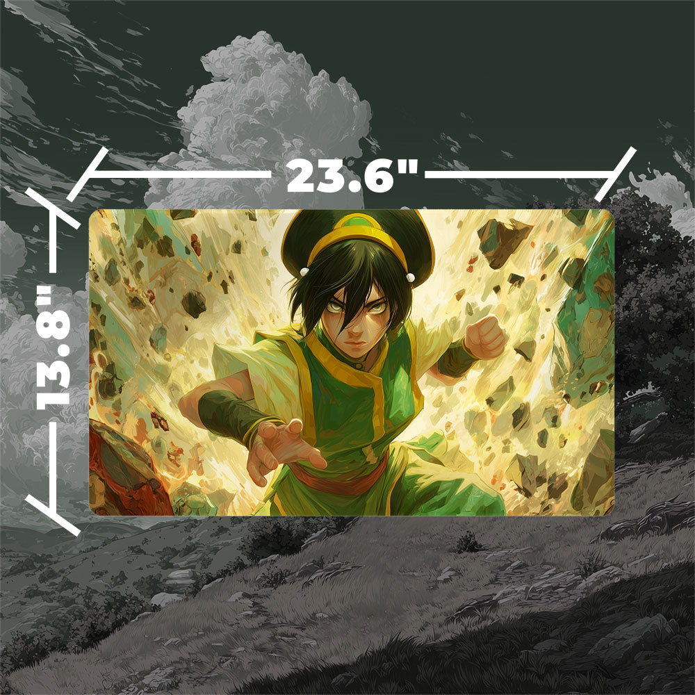 Toph Earthbender Playmat (Borderless) | Magic the Gathering Playmat