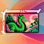 Whimsical Forest Dragon Playmat | Trippy Fantasy Mat