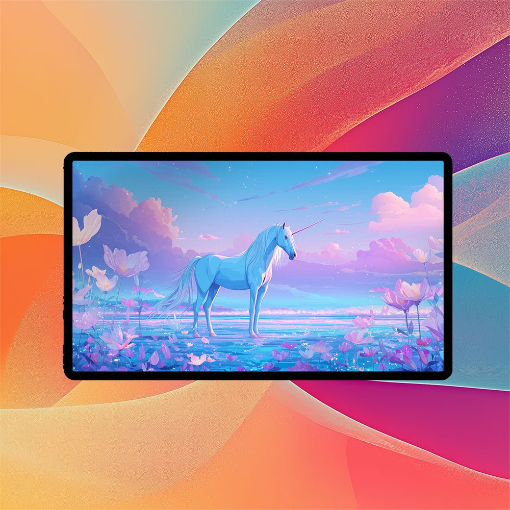 Unicorn Playmat | Premium TCG Playmat No Zones Option | 24x14 | 32x16