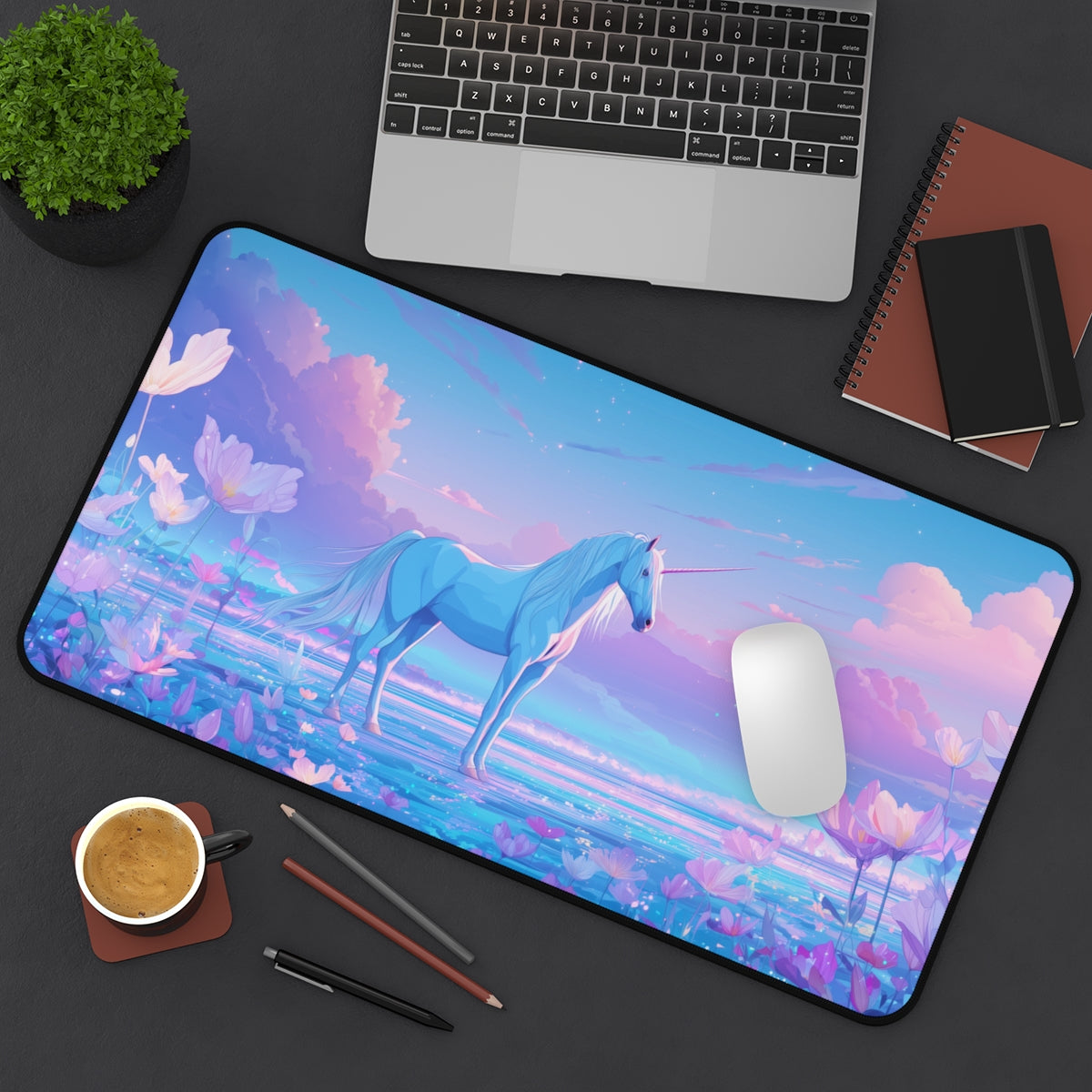 Unicorn Playmat | Premium TCG Playmat No Zones Option | 24x14 | 32x16