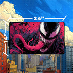 Symbiote Chaos Playmat | Black Red Comic Mat