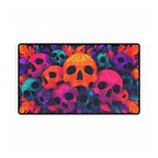 Vibrant Skull Playmat | Magic the Gathering Playmat | Vibrant MTG Playmat with Zones Option | 24x14 | 22x12 | 32x16 Sizes