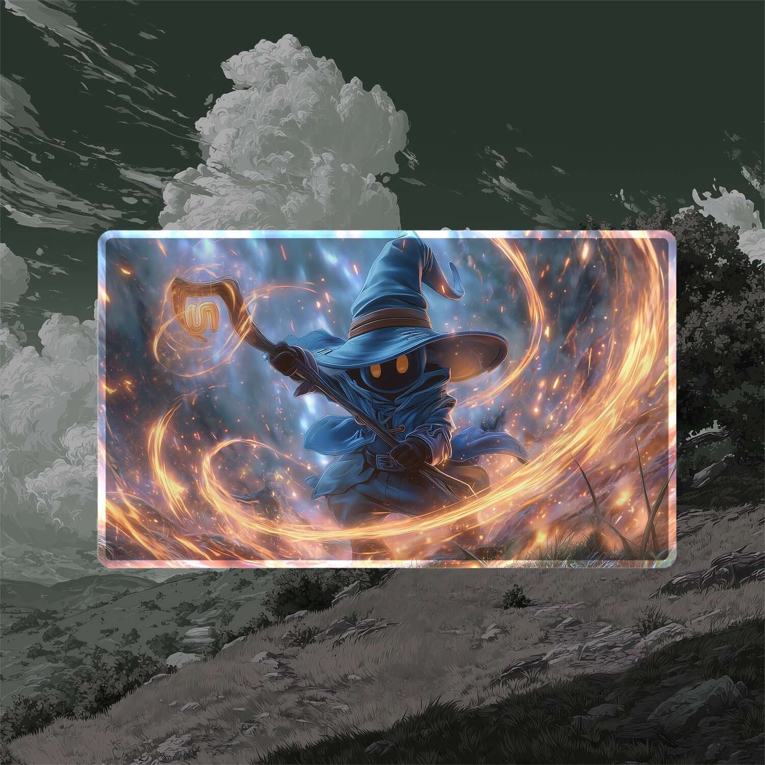 Vivi Ornitier Playmat (Borderless) | Final Fantasy Playmat | 24" x 14" (with Stitched Edges)
