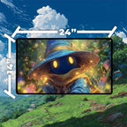 Vivi Ornitier Magic Burst Playmat | Final Fantasy Playmat | Iconic Wizard Playmat with Zones Option | 24x14 | 22x12 | 32x16 Sizes