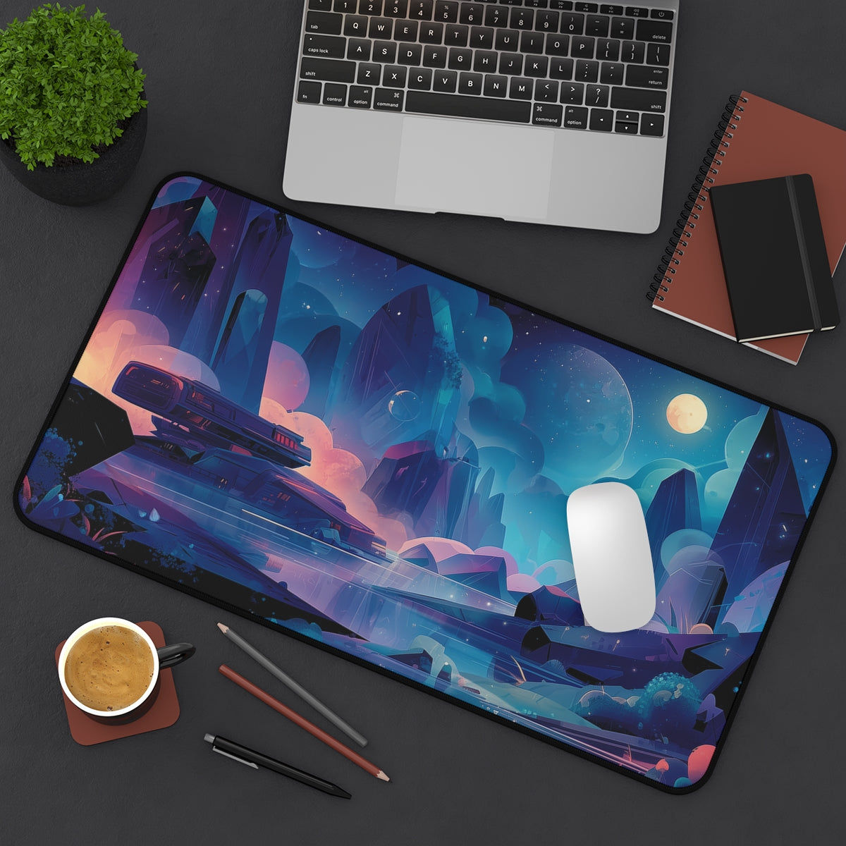 Watery Grave Playmat | Magic the Gathering Playmat | Stellar Sights Playmat with Zones Option | 24x14 | 22x12 | 32x16 Sizes