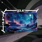 Cosmic Mystery Duo Playmat (Borderless) | Retro Space Poster Mat