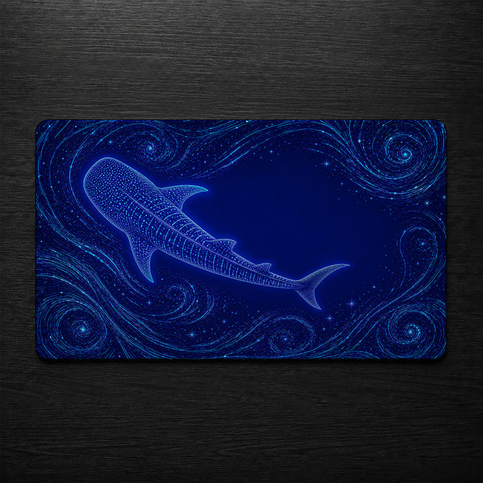 Bioluminescent Whale Shark Desk Mat 24x14 36x18 48x24