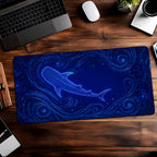 Bioluminescent Whale Shark Desk Mat 24x14 36x18 48x24