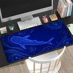 Bioluminescent Whale Shark Desk Mat 24x14 36x18 48x24