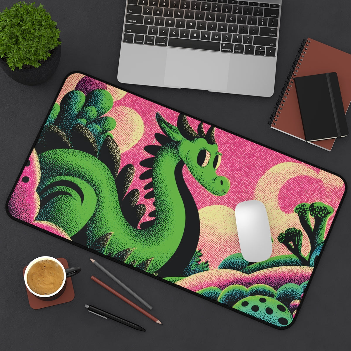 Whimsical Dragon Playmat | Premium TCG Playmat No Zones Option | 24x14 | 32x16