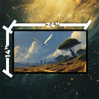 Windswept Sky Dragon Playmat | Soaring Fantasy Land Mat