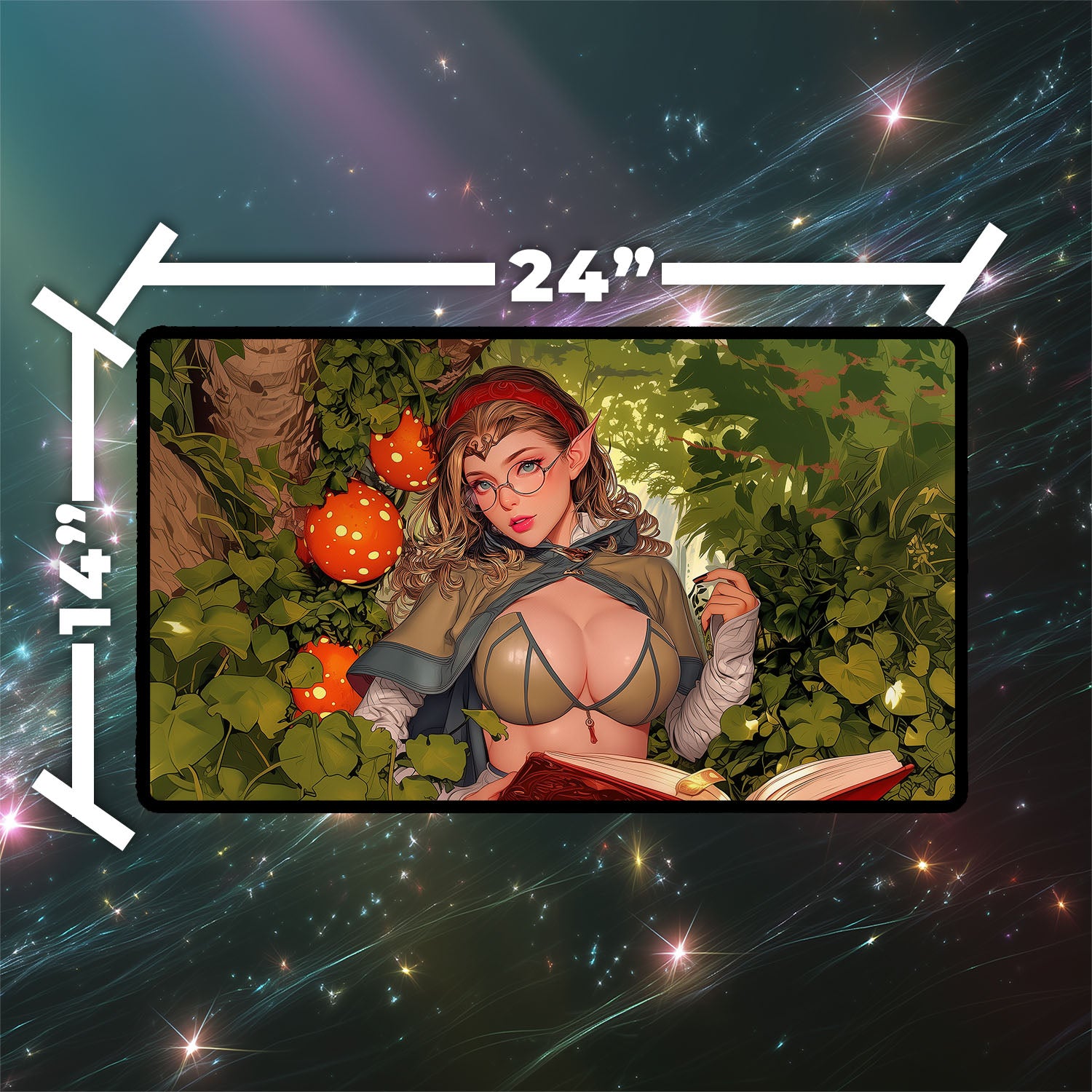 Druidic Forest Mage Playmat | Wild Nature Fantasy Mat