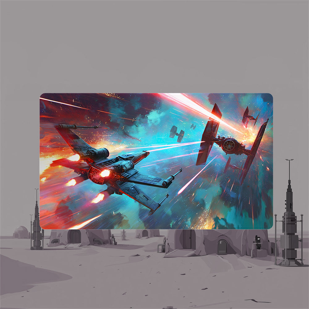 X Wing vs TIE Fighter Playmat (Borderless) | Star Wars Playmat