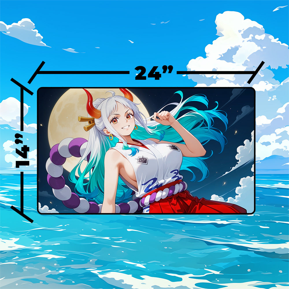 Oni Princess Warrior Playmat | Anime Battle TCG Mat