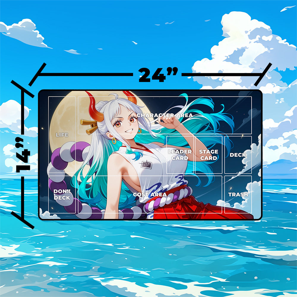 Oni Princess Warrior Playmat | Anime Battle TCG Mat
