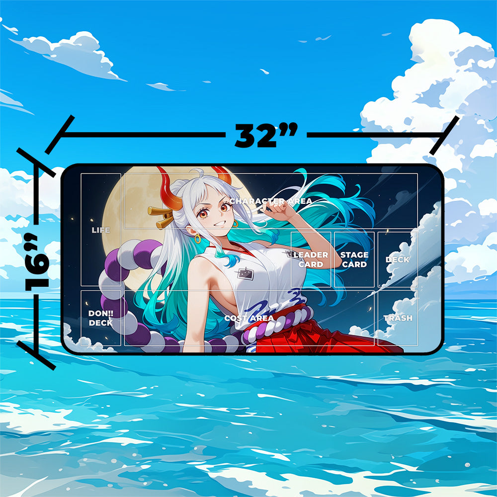 Oni Princess Warrior Playmat | Anime Battle TCG Mat