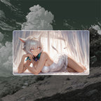Graceful Sorceress Playmat (Borderless) | Elegant Fantasy Mat