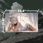 Graceful Sorceress Playmat (Borderless) | Elegant Fantasy Mat